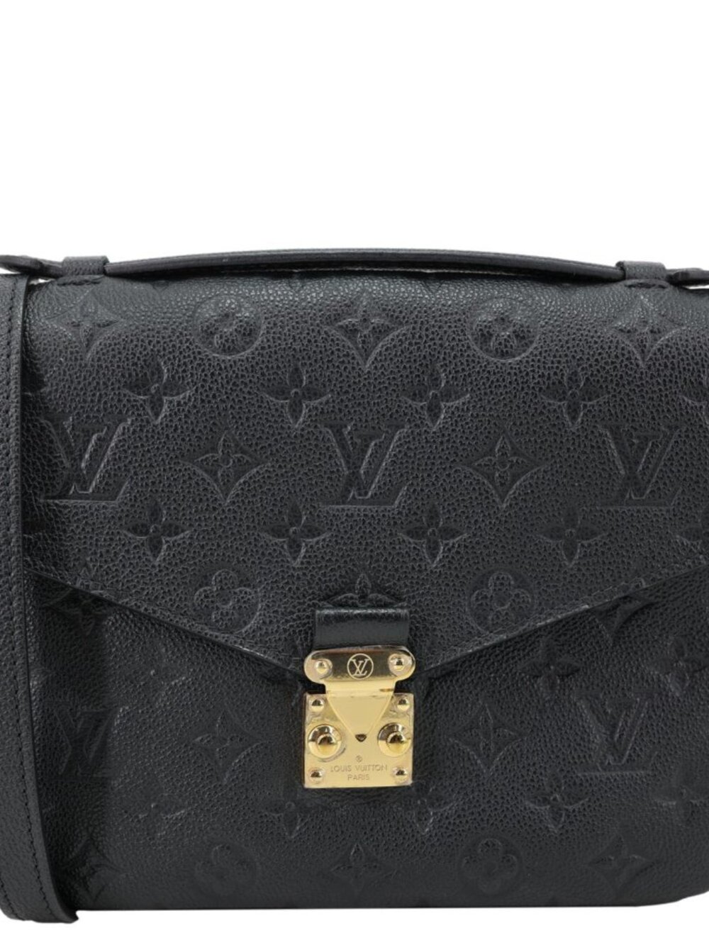 Louis Vuitton  Metis Pochette Empreinte Leather Crossbody Bag Black